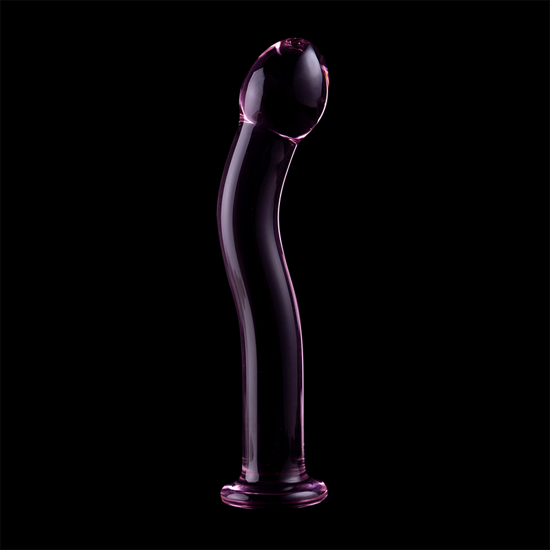SERIE NEBULA BY IBIZA - MODELO 18 DILDO DE VIDRIO BOROSILICATO TRANSPARENTE 18,5 CM -O- 3,5 CM