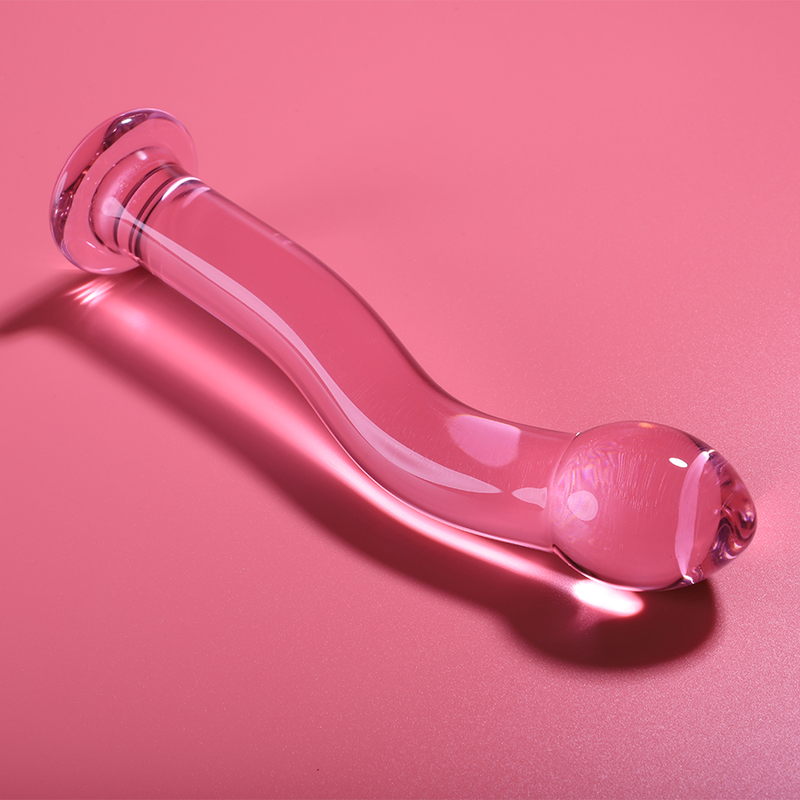 SERIE NEBULA BY IBIZA - MODELO 18 DILDO DE VIDRIO BOROSILICATO TRANSPARENTE 18,5 CM -O- 3,5 CM