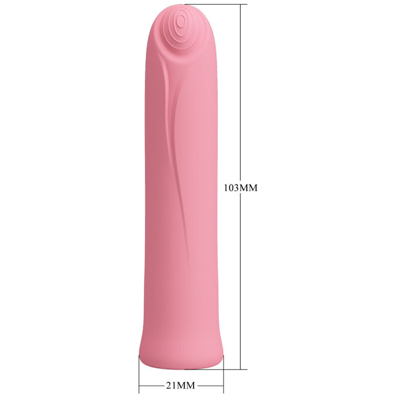 VIBRADOR CURTIS MINI SUPER POWER 12 VIBRACIONES DE SILICONA ROSA
