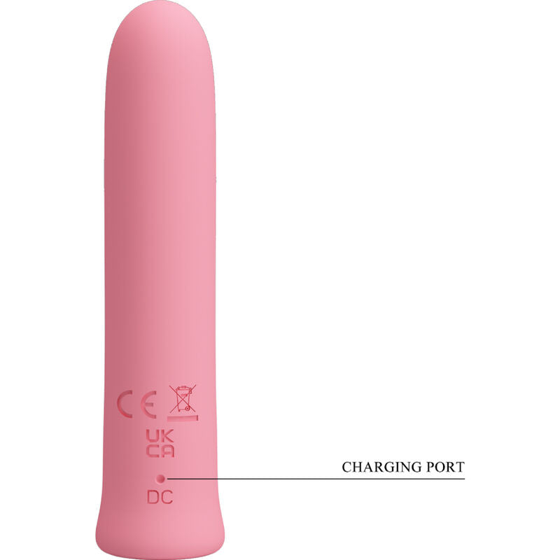 VIBRADOR CURTIS MINI SUPER POWER 12 VIBRACIONES DE SILICONA ROSA