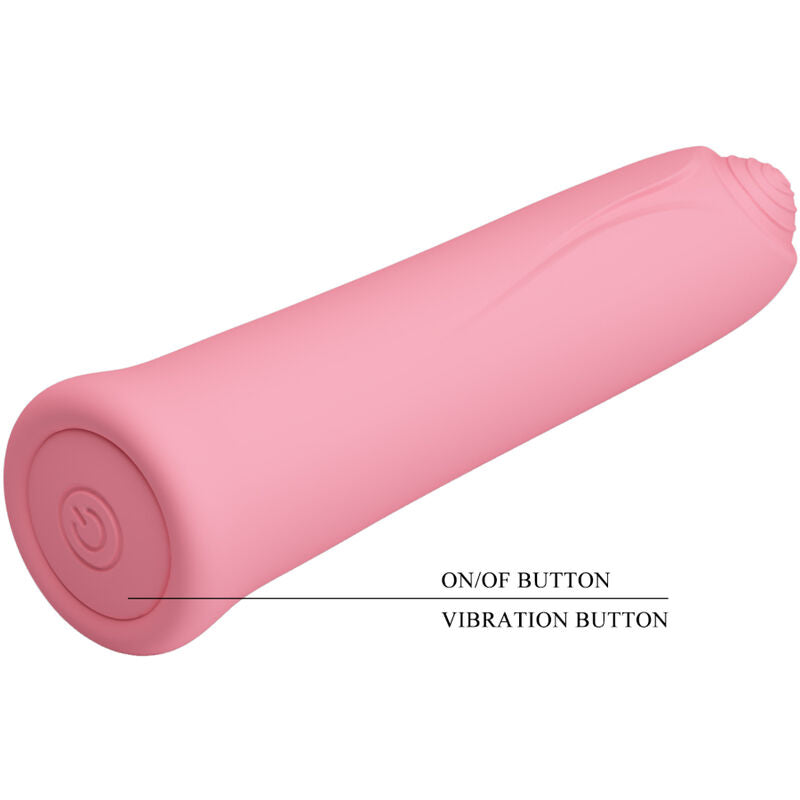 VIBRADOR CURTIS MINI SUPER POWER 12 VIBRACIONES DE SILICONA ROSA
