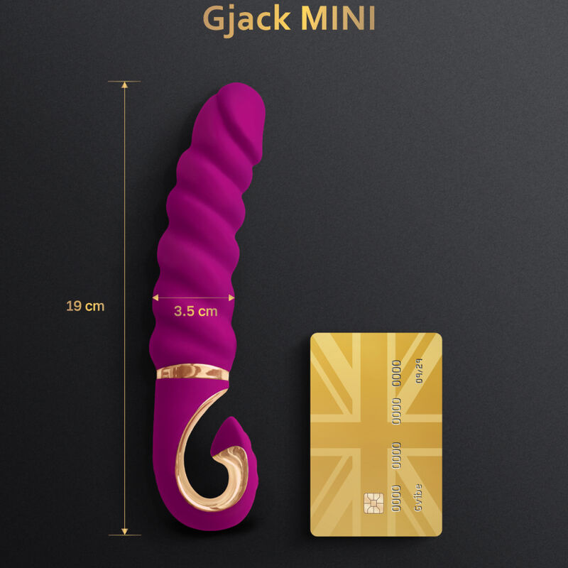 G-VIBE - GJACK MINI VIBRADOR DE SILICONA PÚRPURA