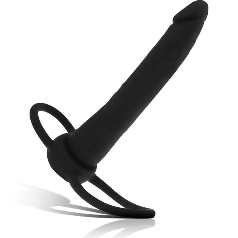 MITOLOGÍA - DILDO ANAL COBI ONYX CON ANILLO PARA PENE Y TESTIGOS 13 CM SILICONA