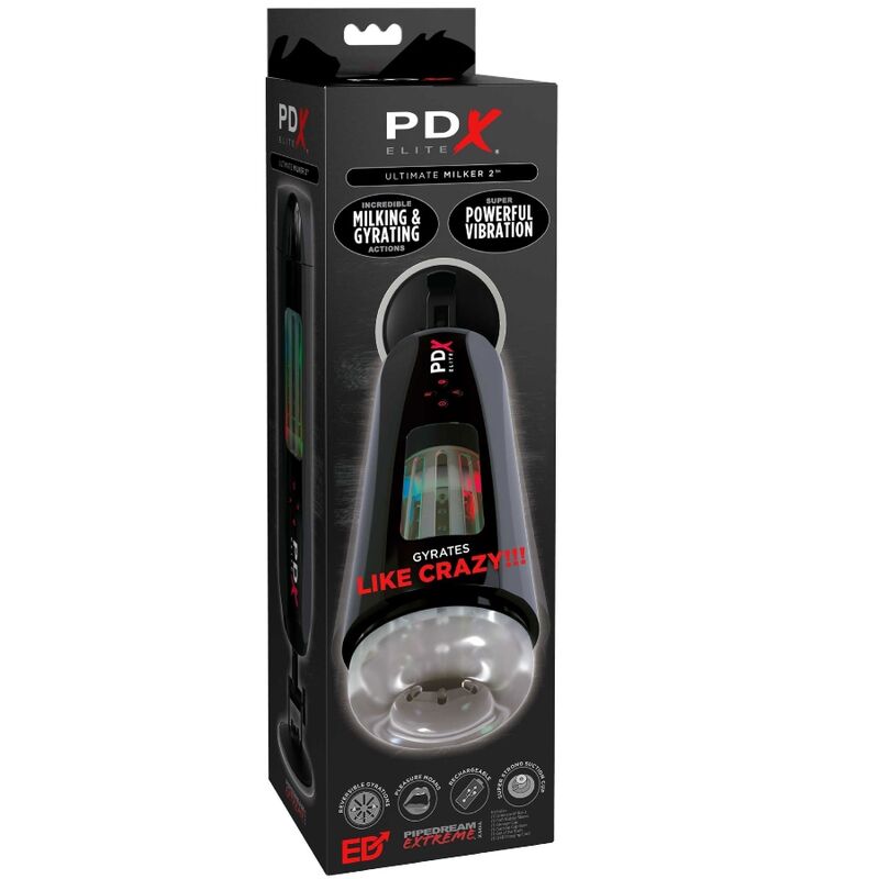 PDX ELITE - ULTIMATE MILKER 2 MASAJEADOR GIRATORIO Y VIBRADOR