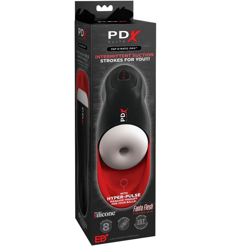 PDX ELITE - FAP-O-MATIC PRO STROKER CON BASE PARA TESTICULOS