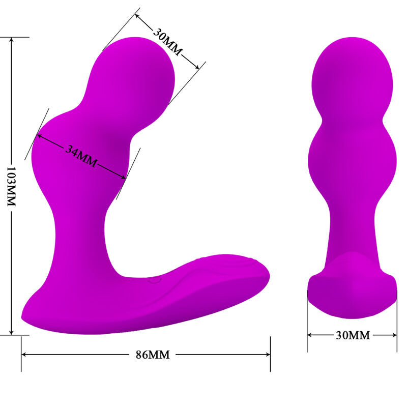 PRETTY LOVE - MASAJEADOR VIBRADOR ANAL TERRANCE CON CONTROL REMOTO