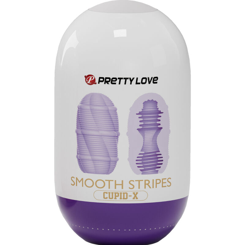 PRETTY LOVE - HUEVO MASTURBADOR DE CUPIDO LISO DE RAYAS
