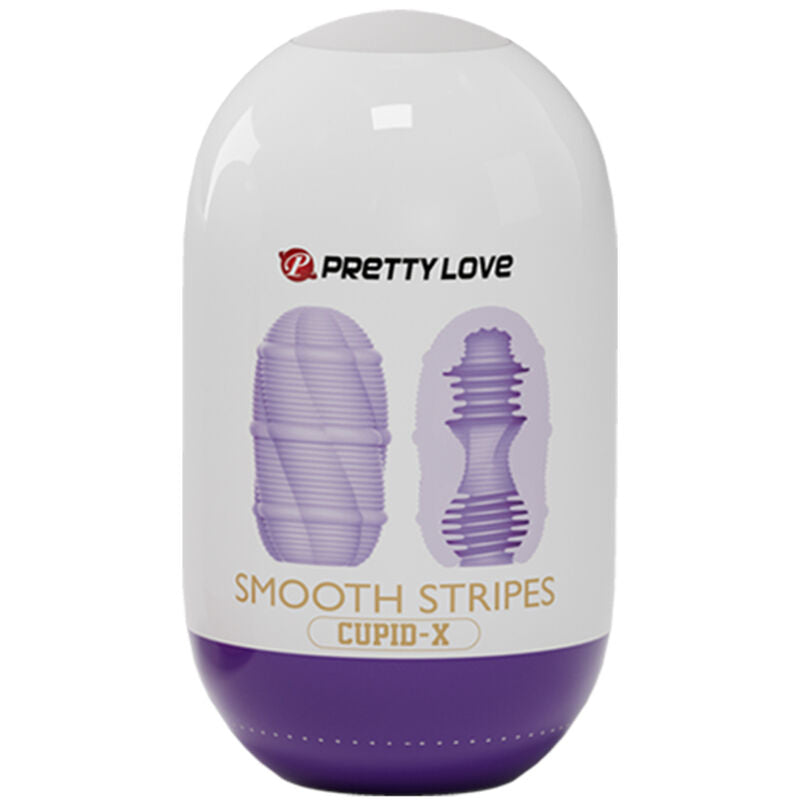 PRETTY LOVE - HUEVO MASTURBADOR DE CUPIDO LISO DE RAYAS
