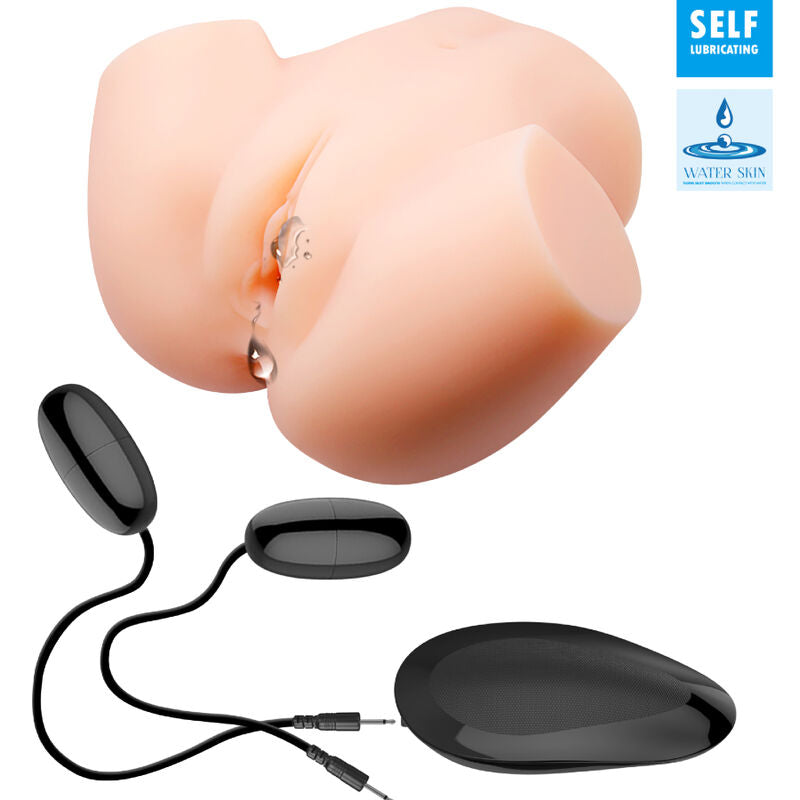 CRAZY BULL - VAGINA REALISTA Y DOBLE VIBRACIÓN DESNUDA