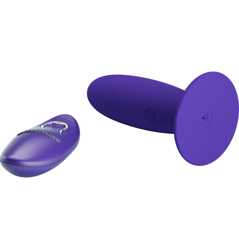 PRETTY LOVE - VIBRADOR ANAL PLUG JUVENIL CONTROL REMOTO VIOLETA