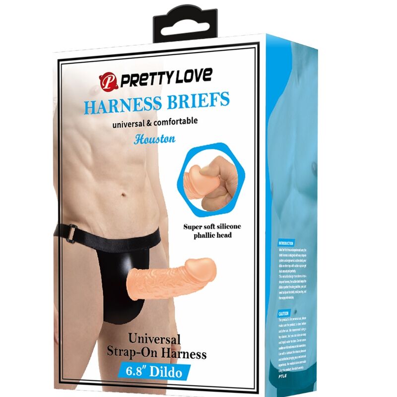 PRETTY LOVE - ARNÉS BREVE CON DIDLO INCLUIDO