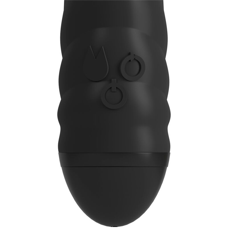 ADRIEN LASTIC - VIBRADOR TWISTER Y MASAJEADOR ROTATORIO CONEJO NEGRO