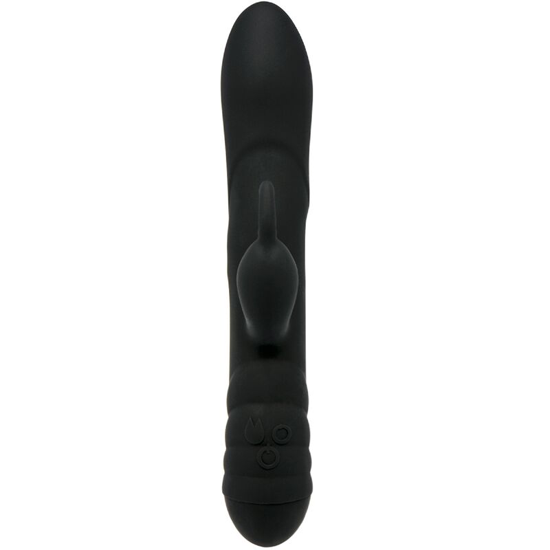 ADRIEN LASTIC - VIBRADOR TWISTER Y MASAJEADOR ROTATORIO CONEJO NEGRO