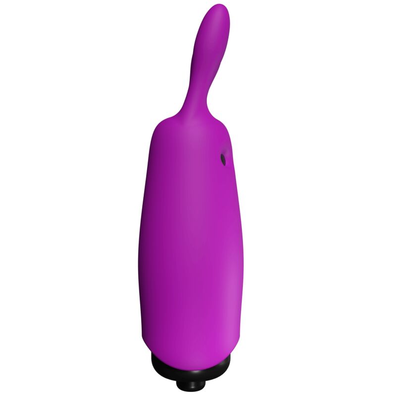 VIBRADOR DE CONEJO VIOLETA DE BOLSILLO DE LÁSTICO