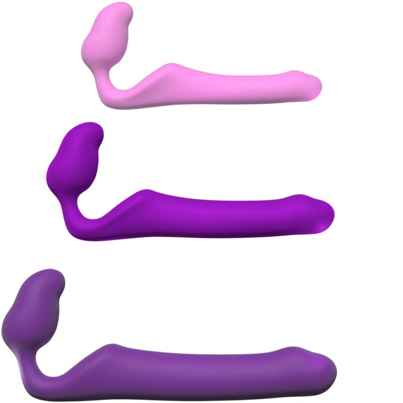 ADRIEN LASTIC - QUEENS FLEXIBLE STRAP-ON VIOLETA TALLA M