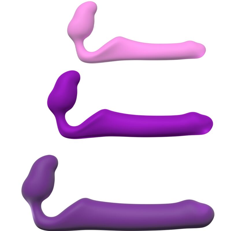 ADRIEN LASTIC - QUEENS FLEXIBLE STRAP-ON VIOLET SIZE L