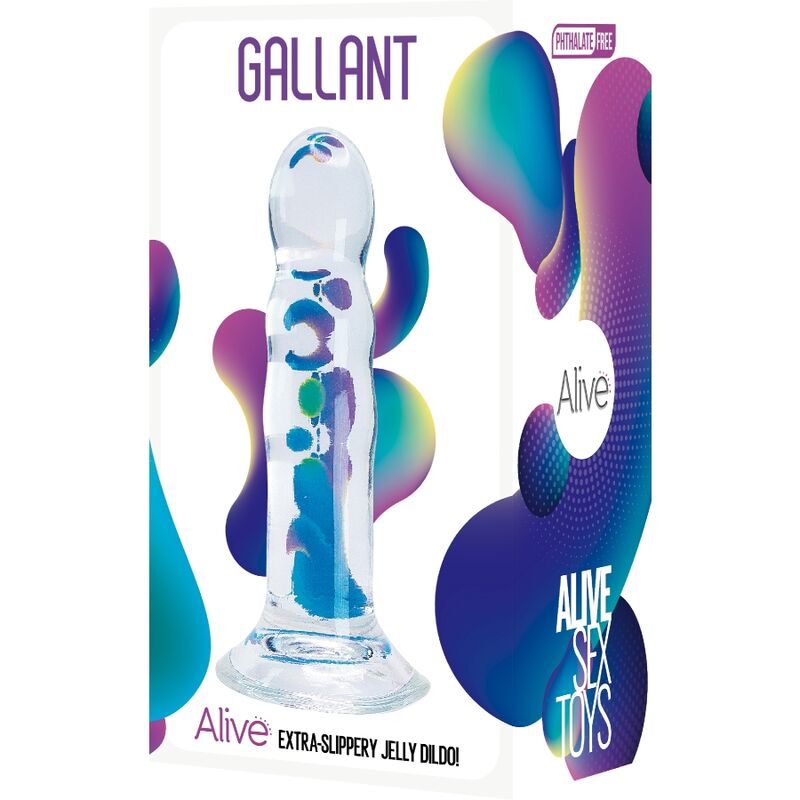 ALIVE - PENE GALÁN REALISTA TRANSPARENTE 14 CM