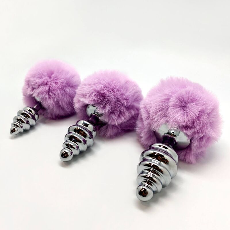 ALIVE - PLUG ANAL DE PLACER ESPIRAL DE METAL MORADO ESPIRAL TAMAÑO S