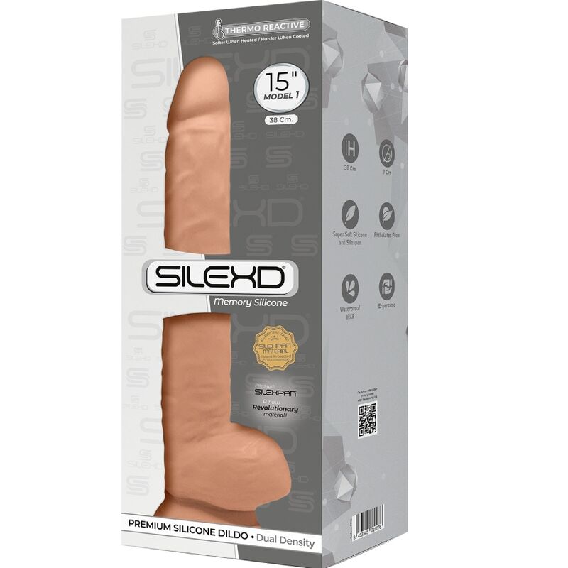 SILEXD - MODELO 1 PENE DE SILICONA SILEXPAN REALISTA PREMIUM 38 CM