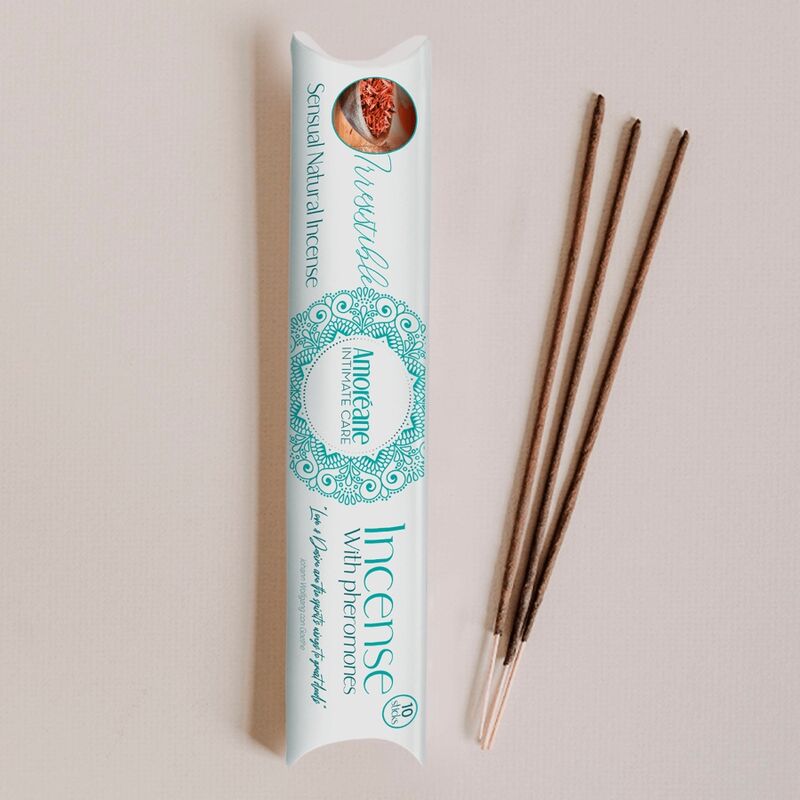 AMOREANE - INCIENSO IRRESISTIBLE CON FEROMONAS DE AROMA AMADERADO
