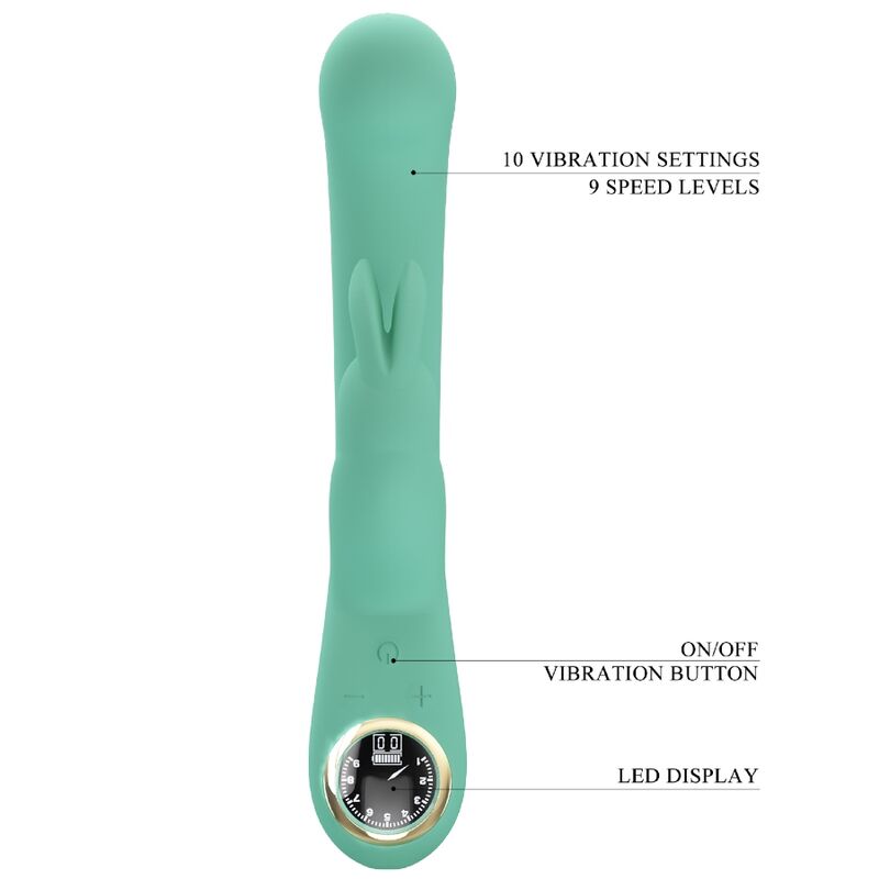 PRETTY LOVE - VIBRADOR PUNTO G LAMAR RABBIT Y VERDE
