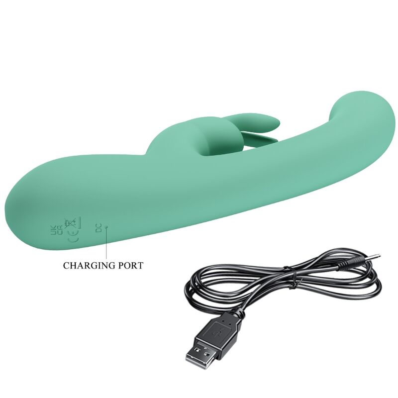 PRETTY LOVE - VIBRADOR PUNTO G LAMAR RABBIT Y VERDE