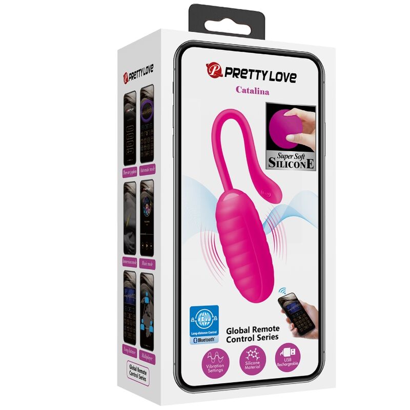 PRETTY LOVE - HUEVO VIBRADOR RECARGABLE CATALINA PINK