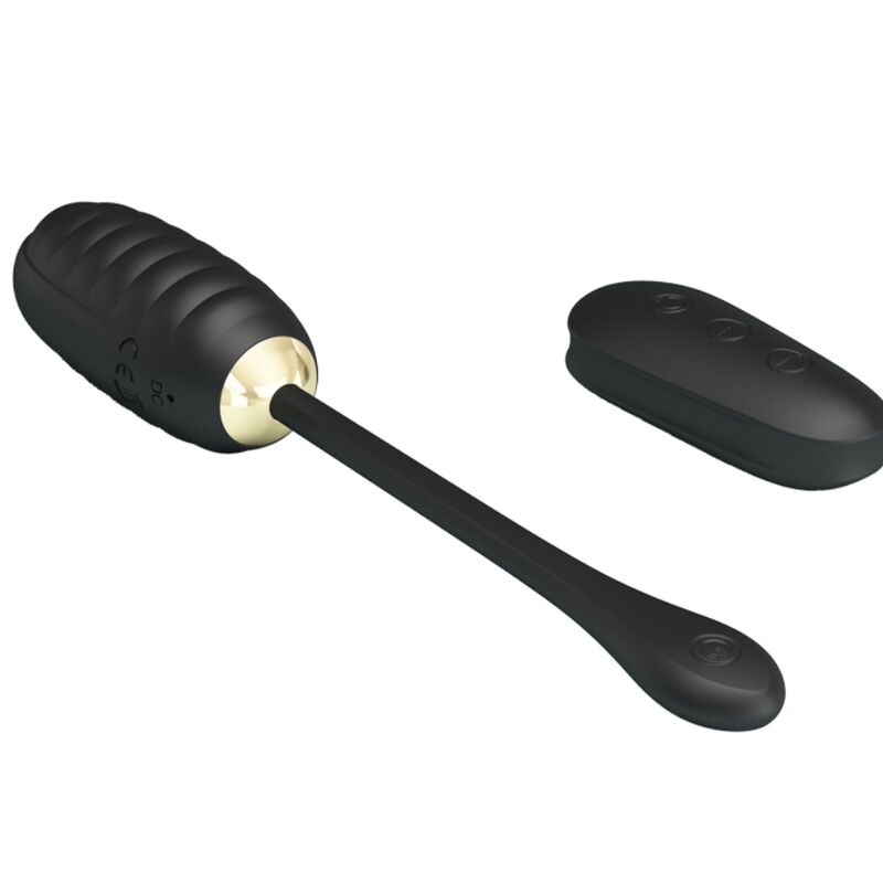 PRETTY LOVE - DOREEN HUEVO VIBRADOR RECARGABLE DE LUJO NEGRO CONTROL REMOTO