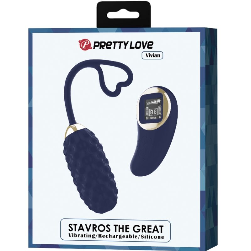 PRETTY LOVE - HUEVO VIBRADOR CON CONTROL REMOTO VIVIAN BLUE