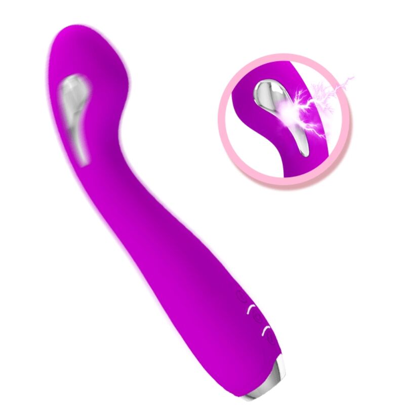PRETTY LOVE - VIBRADOR ELECTROSHOCK RECARGABLE HECTOR - IMPERMEABLE PÚRPURA
