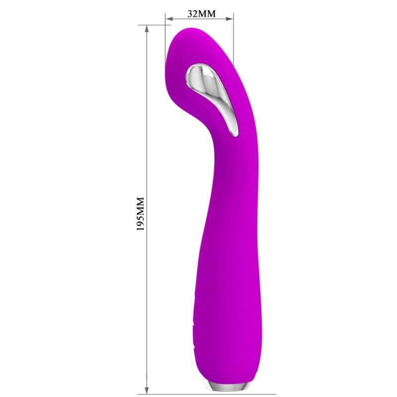 PRETTY LOVE - VIBRADOR ELECTROSHOCK RECARGABLE HECTOR - IMPERMEABLE PÚRPURA