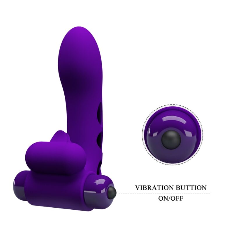 PRETTY LOVE - PURPLE ORLANDO FINGER VIBRATOR COVER