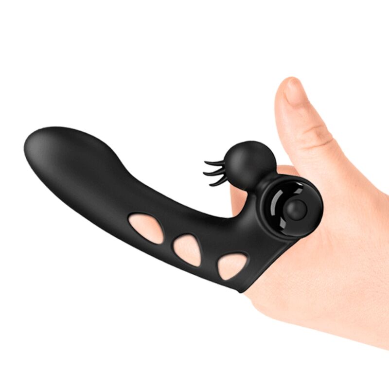 PRETTY LOVE - FUNDA PARA VIBRADOR DE DEDOS ORLANDO NEGRO