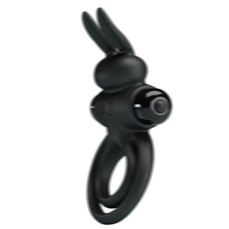 PRETTY LOVE - VIBRATOR III RABBIT RING FOR PENIS BLACK
