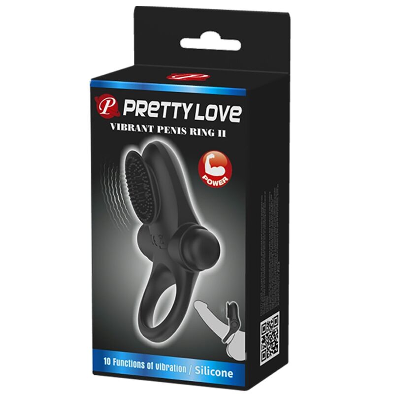 PRETTY LOVE - ANILLO VIBRADOR PARA EL PENE NEGRO II