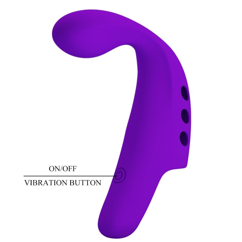 VIBRADOR DE DEDO RECARGABLE GORGON PÚRPURA