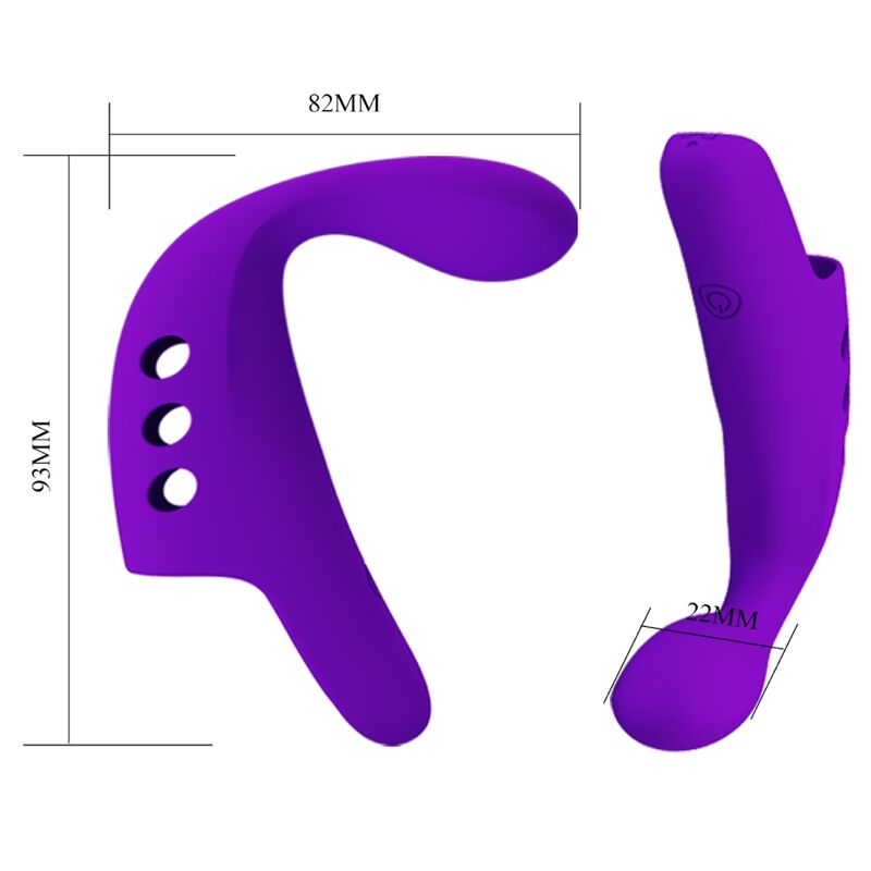 VIBRADOR DE DEDO RECARGABLE GORGON PÚRPURA