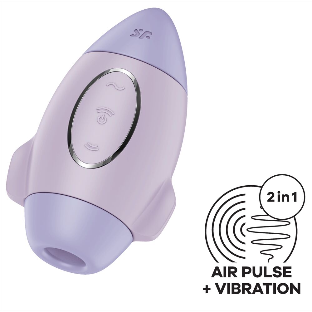 SATISFYER - SMALL PURPLE MISSION CONTROL DUAL THRUST VIBRATOR