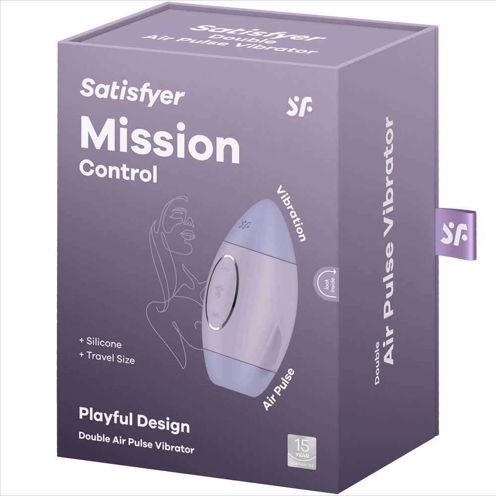 SATISFYER - SMALL PURPLE MISSION CONTROL DUAL THRUST VIBRATOR