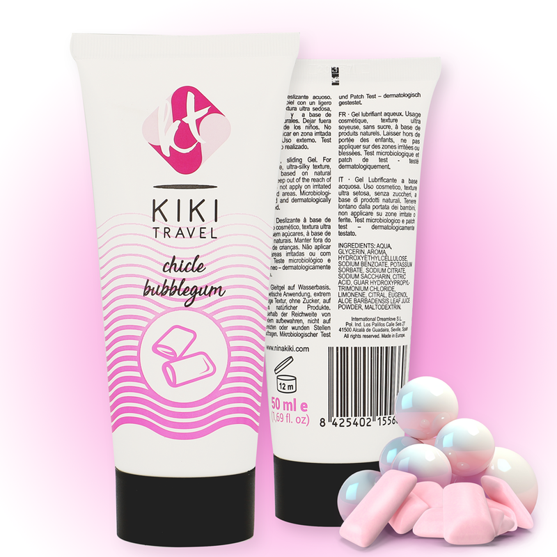 KIKÍ TRAVEL - LUBRICANTE CHICLE FRESA 50 ML
