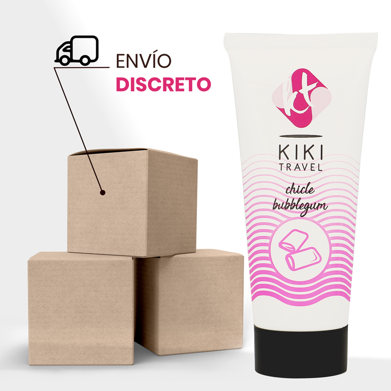 KIKÍ TRAVEL - LUBRICANTE CHICLE FRESA 50 ML