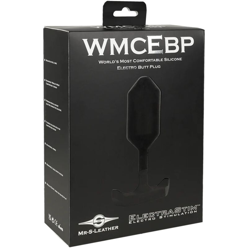 ELECTRASTIM - TAPÓN ANAL ELÉCTRICO MR-S-LEATHER
