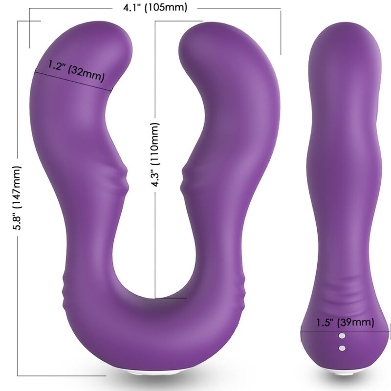 ARMONY - SERAPH VIBRADOR CONTROL REMOTO DUAL MORADO