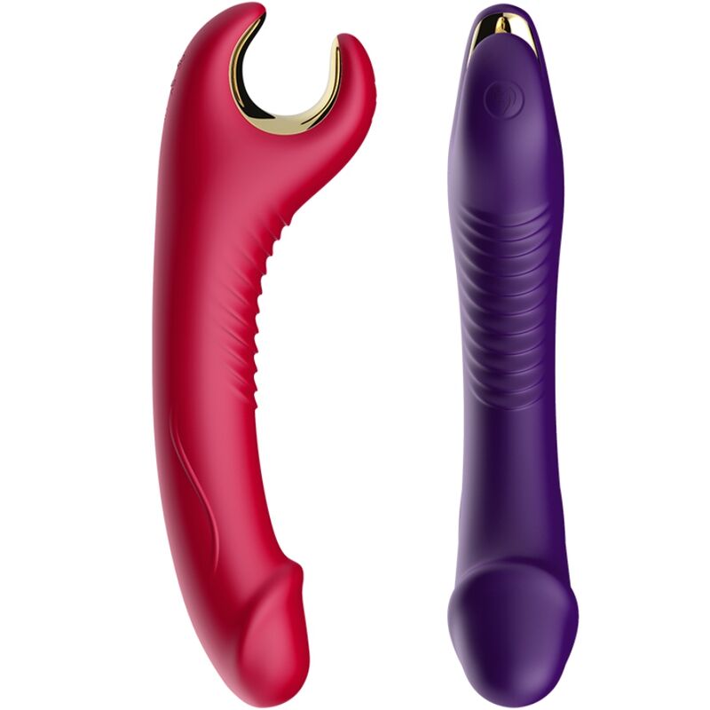 ARMONY - PRINCE DILDO VIBRADOR Y ROTADOR ROJO