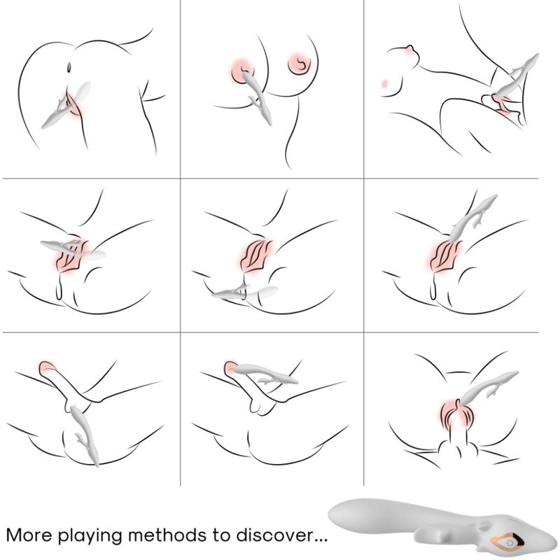 ARMONY - VIBRADOR CONEJO CURVO ROJO ELK