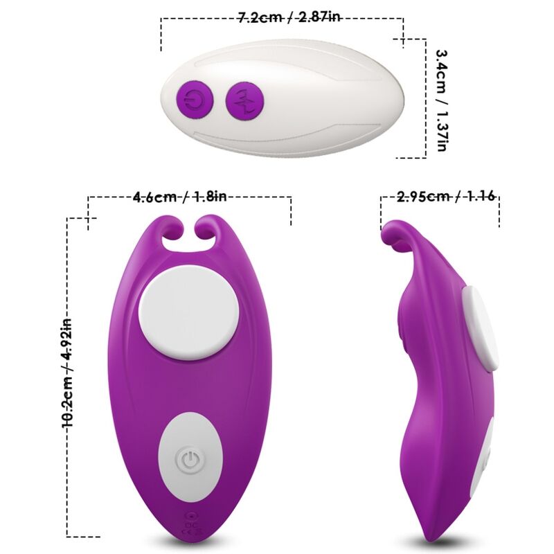 ARMONY - HONEYBEE WEARABLE PANTS VIBRATOR G-SPOT REMOTE CONTROL PURPLE