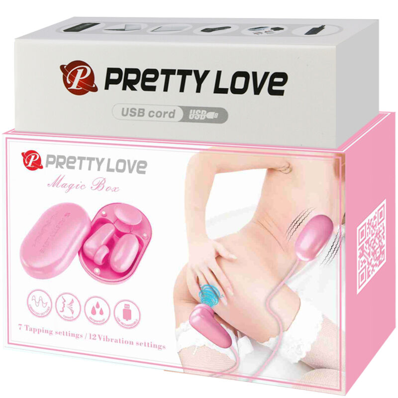 PRETTY LOVE - BALA VIBRADORA MAGIC BOX Y ESTIMULADOR ROSA