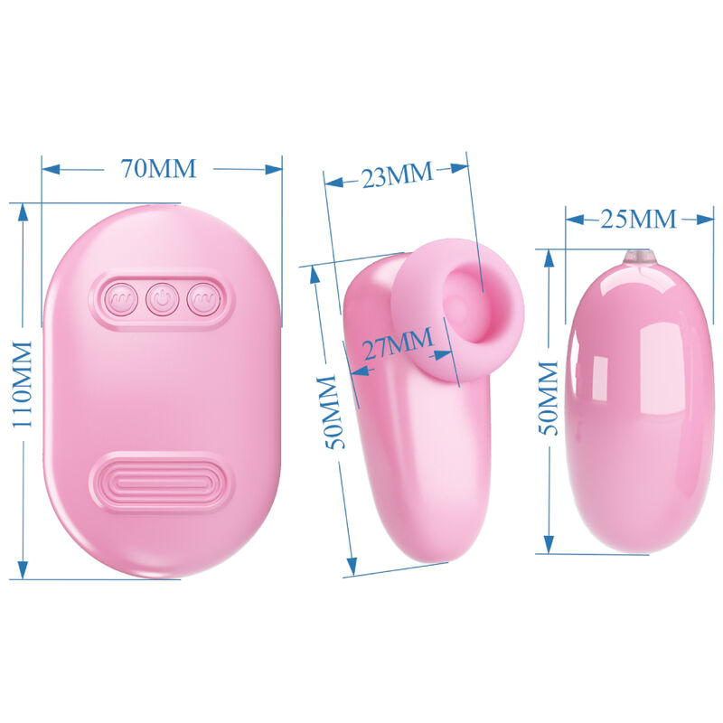PRETTY LOVE - BALA VIBRADORA MAGIC BOX Y ESTIMULADOR ROSA