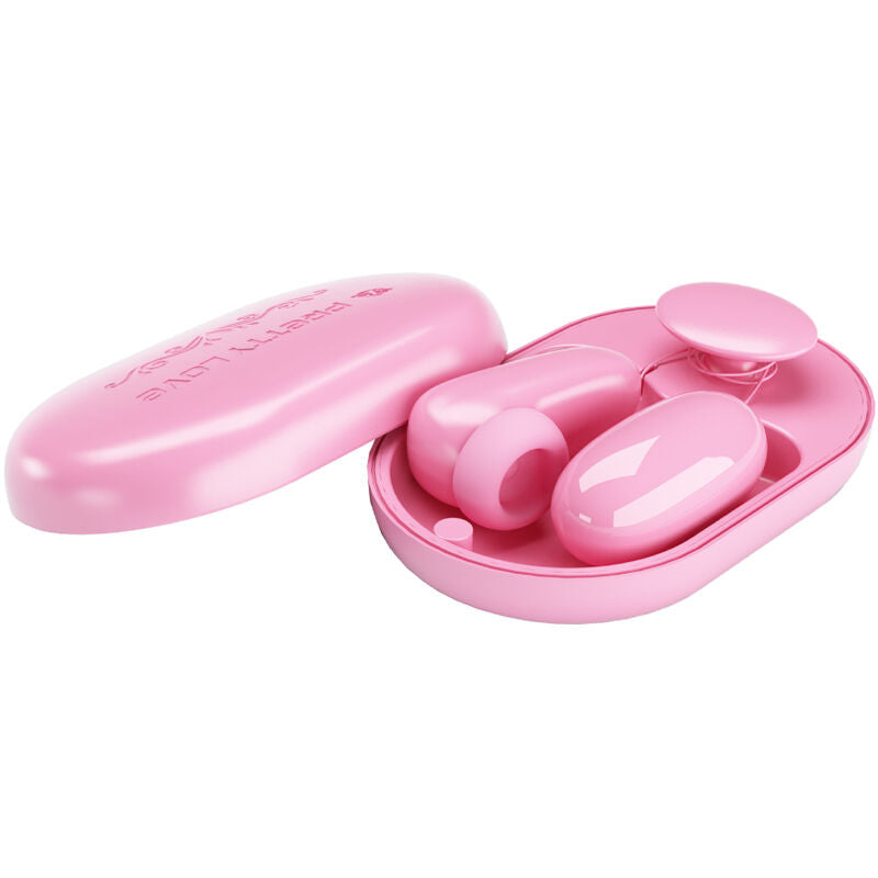 PRETTY LOVE - BALA VIBRADORA MAGIC BOX Y ESTIMULADOR ROSA