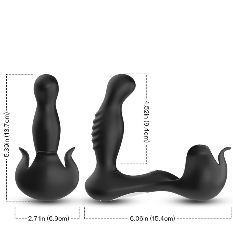 ARMONY - VIBRADOR ANAL SURROUND Y ESTIMULADOR DE TESTÍCULOS CONTROL REMOTO NEGRO